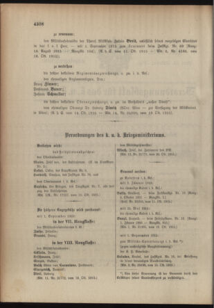 Kaiserlich-königliches Armee-Verordnungsblatt: Personal-Angelegenheiten 19151023 Seite: 18