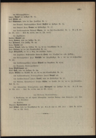 Kaiserlich-königliches Armee-Verordnungsblatt: Personal-Angelegenheiten 19151027 Seite: 11