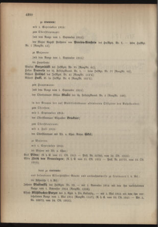 Kaiserlich-königliches Armee-Verordnungsblatt: Personal-Angelegenheiten 19151030 Seite: 30