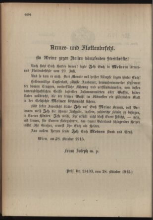 Kaiserlich-königliches Armee-Verordnungsblatt: Personal-Angelegenheiten 19151030 Seite: 44