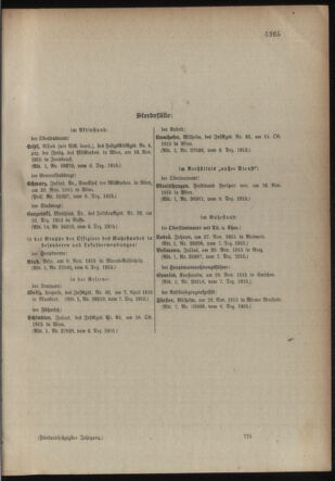 Kaiserlich-königliches Armee-Verordnungsblatt: Personal-Angelegenheiten 19151211 Seite: 43