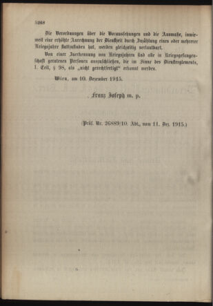 Kaiserlich-königliches Armee-Verordnungsblatt: Personal-Angelegenheiten 19151212 Seite: 2