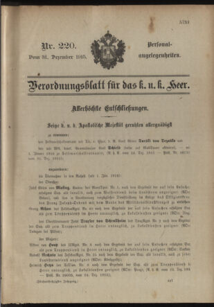 Kaiserlich-königliches Armee-Verordnungsblatt: Personal-Angelegenheiten 19151231 Seite: 37