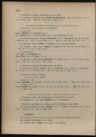 Kaiserlich-königliches Armee-Verordnungsblatt: Personal-Angelegenheiten 19160405 Seite: 2