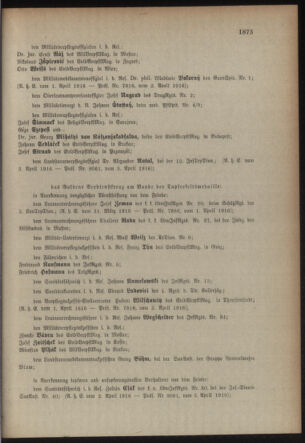 Kaiserlich-königliches Armee-Verordnungsblatt: Personal-Angelegenheiten 19160408 Seite: 11