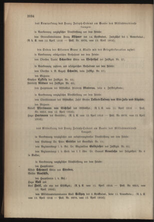 Kaiserlich-königliches Armee-Verordnungsblatt: Personal-Angelegenheiten 19160419 Seite: 2