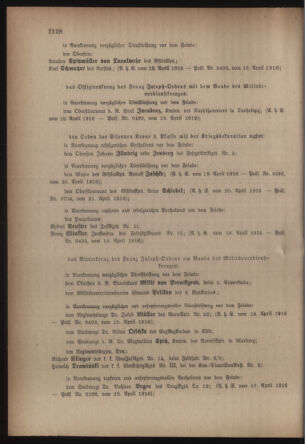 Kaiserlich-königliches Armee-Verordnungsblatt: Personal-Angelegenheiten 19160429 Seite: 2