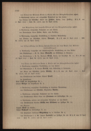 Kaiserlich-königliches Armee-Verordnungsblatt: Personal-Angelegenheiten 19160504 Seite: 2