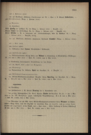 Kaiserlich-königliches Armee-Verordnungsblatt: Personal-Angelegenheiten 19160508 Seite: 41