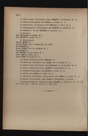 Kaiserlich-königliches Armee-Verordnungsblatt: Personal-Angelegenheiten 19160510 Seite: 18