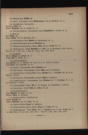 Kaiserlich-königliches Armee-Verordnungsblatt: Personal-Angelegenheiten 19160513 Seite: 19