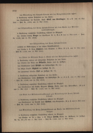 Kaiserlich-königliches Armee-Verordnungsblatt: Personal-Angelegenheiten 19160525 Seite: 2