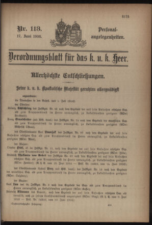 Kaiserlich-königliches Armee-Verordnungsblatt: Personal-Angelegenheiten 19160617 Seite: 35