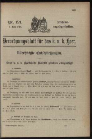 Kaiserlich-königliches Armee-Verordnungsblatt: Personal-Angelegenheiten 19160701 Seite: 21