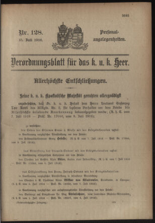 Kaiserlich-königliches Armee-Verordnungsblatt: Personal-Angelegenheiten 19160715 Seite: 3