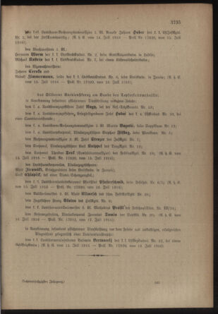 Kaiserlich-königliches Armee-Verordnungsblatt: Personal-Angelegenheiten 19160724 Seite: 17