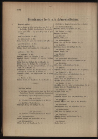 Kaiserlich-königliches Armee-Verordnungsblatt: Personal-Angelegenheiten 19160727 Seite: 22