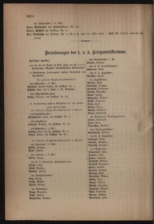 Kaiserlich-königliches Armee-Verordnungsblatt: Personal-Angelegenheiten 19160805 Seite: 10