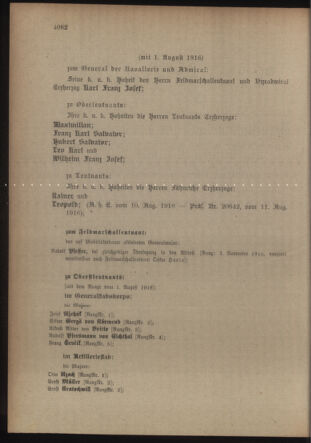 Kaiserlich-königliches Armee-Verordnungsblatt: Personal-Angelegenheiten 19160814 Seite: 32