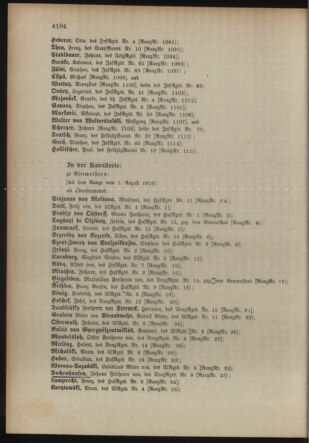 Kaiserlich-königliches Armee-Verordnungsblatt: Personal-Angelegenheiten 19160814 Seite: 54