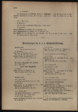 Kaiserlich-königliches Armee-Verordnungsblatt: Personal-Angelegenheiten 19160819 Seite: 10