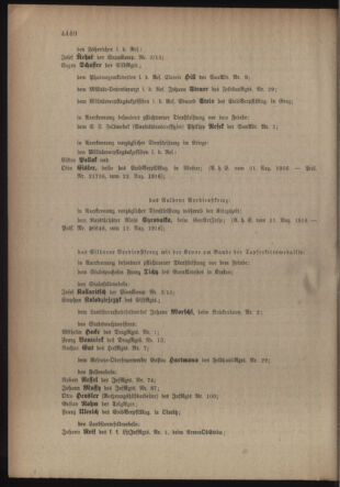 Kaiserlich-königliches Armee-Verordnungsblatt: Personal-Angelegenheiten 19160829 Seite: 14