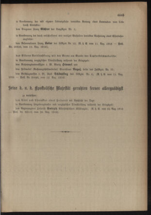 Kaiserlich-königliches Armee-Verordnungsblatt: Personal-Angelegenheiten 19160829 Seite: 19