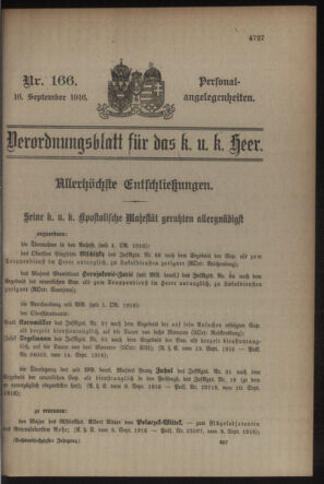 Kaiserlich-königliches Armee-Verordnungsblatt: Personal-Angelegenheiten 19160916 Seite: 39