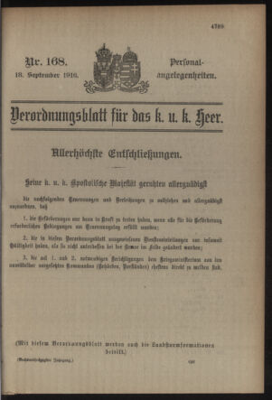 Kaiserlich-königliches Armee-Verordnungsblatt: Personal-Angelegenheiten 19160918 Seite: 45