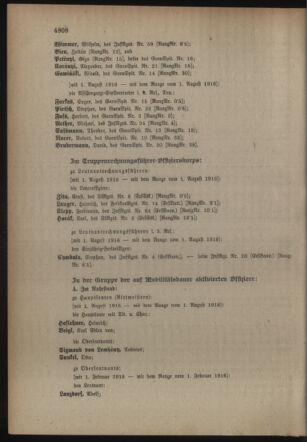 Kaiserlich-königliches Armee-Verordnungsblatt: Personal-Angelegenheiten 19160918 Seite: 64