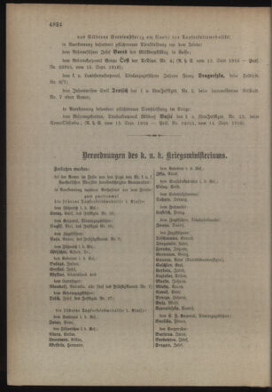 Kaiserlich-königliches Armee-Verordnungsblatt: Personal-Angelegenheiten 19160920 Seite: 14