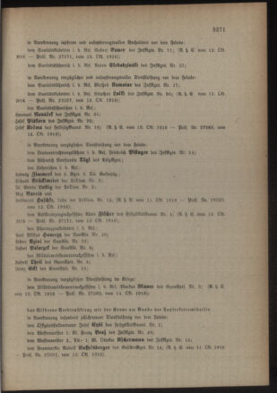 Kaiserlich-königliches Armee-Verordnungsblatt: Personal-Angelegenheiten 19161019 Seite: 19