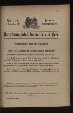 Kaiserlich-königliches Armee-Verordnungsblatt: Personal-Angelegenheiten 19161106 Seite: 41