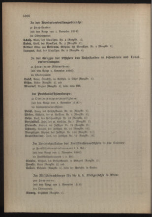 Kaiserlich-königliches Armee-Verordnungsblatt: Personal-Angelegenheiten 19161113 Seite: 114