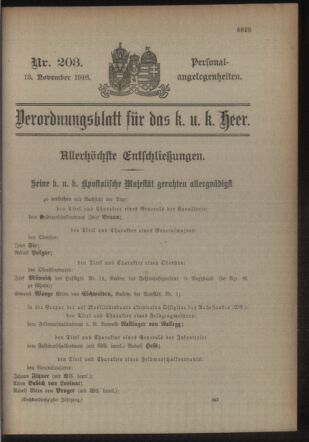 Kaiserlich-königliches Armee-Verordnungsblatt: Personal-Angelegenheiten 19161113 Seite: 43