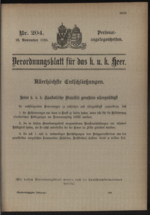 Kaiserlich-königliches Armee-Verordnungsblatt: Personal-Angelegenheiten 19161113 Seite: 53