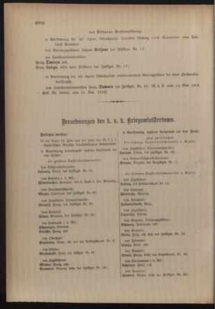 Kaiserlich-königliches Armee-Verordnungsblatt: Personal-Angelegenheiten 19161122 Seite: 18