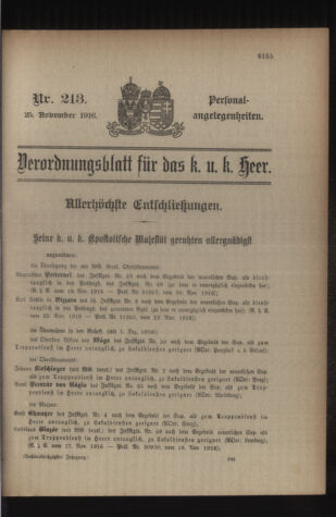 Kaiserlich-königliches Armee-Verordnungsblatt: Personal-Angelegenheiten 19161125 Seite: 41