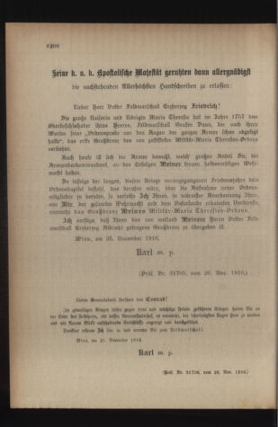 Kaiserlich-königliches Armee-Verordnungsblatt: Personal-Angelegenheiten 19161128 Seite: 2