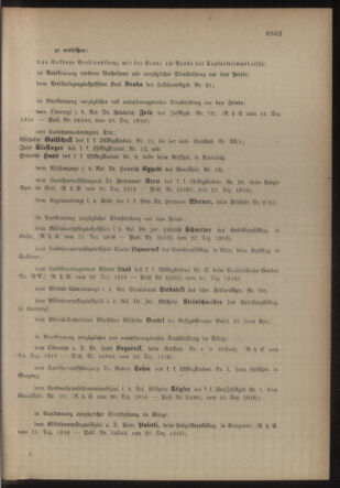 Kaiserlich-königliches Armee-Verordnungsblatt: Personal-Angelegenheiten 19161230 Seite: 19