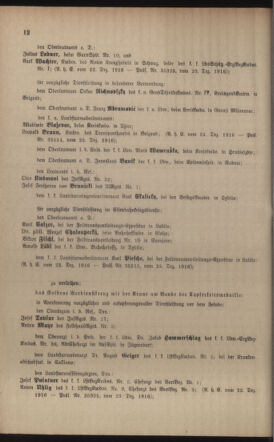 Kaiserlich-königliches Armee-Verordnungsblatt: Personal-Angelegenheiten 19170102 Seite: 12