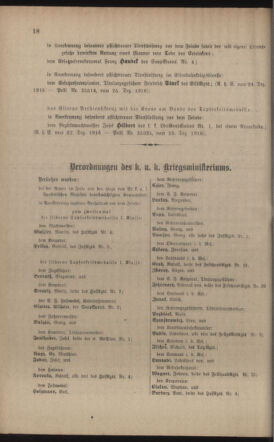 Kaiserlich-königliches Armee-Verordnungsblatt: Personal-Angelegenheiten 19170102 Seite: 18