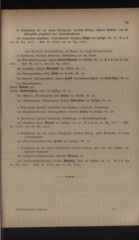 Kaiserlich-königliches Armee-Verordnungsblatt: Personal-Angelegenheiten 19170106 Seite: 17