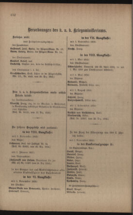 Kaiserlich-königliches Armee-Verordnungsblatt: Personal-Angelegenheiten 19170106 Seite: 40