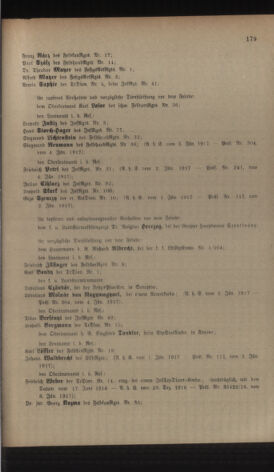 Kaiserlich-königliches Armee-Verordnungsblatt: Personal-Angelegenheiten 19170110 Seite: 11