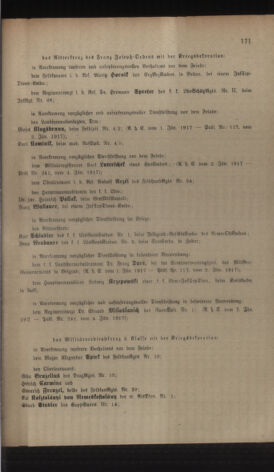 Kaiserlich-königliches Armee-Verordnungsblatt: Personal-Angelegenheiten 19170110 Seite: 3