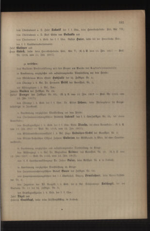 Kaiserlich-königliches Armee-Verordnungsblatt: Personal-Angelegenheiten 19170122 Seite: 11