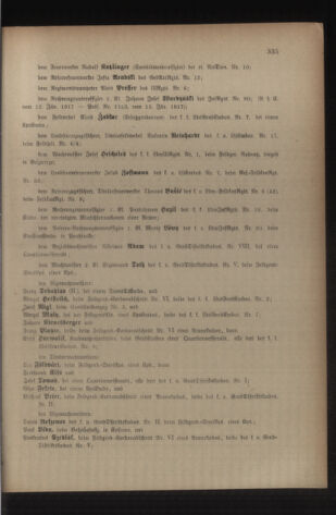 Kaiserlich-königliches Armee-Verordnungsblatt: Personal-Angelegenheiten 19170122 Seite: 15