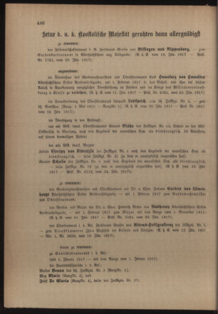 Kaiserlich-königliches Armee-Verordnungsblatt: Personal-Angelegenheiten 19170127 Seite: 42