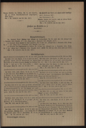 Kaiserlich-königliches Armee-Verordnungsblatt: Personal-Angelegenheiten 19170127 Seite: 73